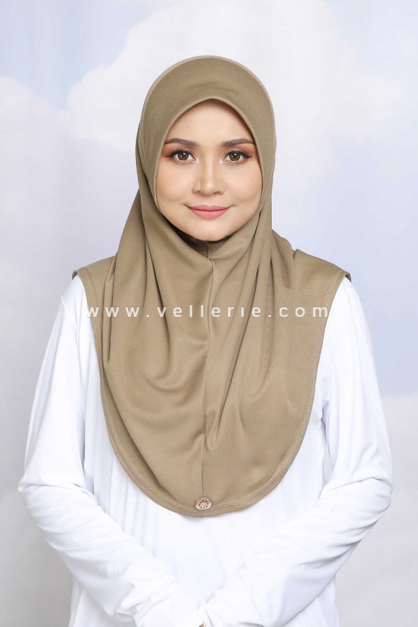 Tudung Adeela Active Size M - Khaki Tudung Adeela Active Size M - Khaki